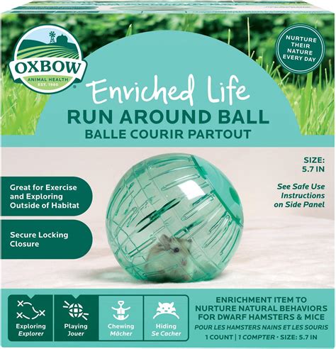 Oxbow Enriched Life Run Around Ball Small Animal Toy